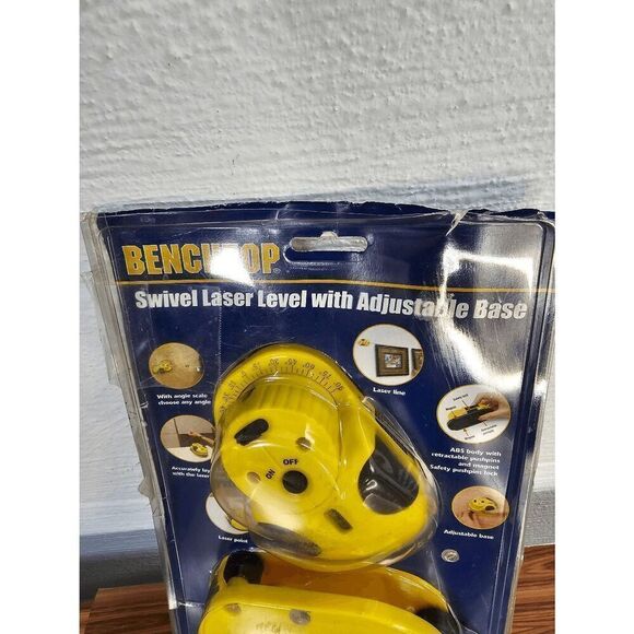 Benchtop Swivel Laser Level With Adjustable Base Yellow - Picture 2 of 5